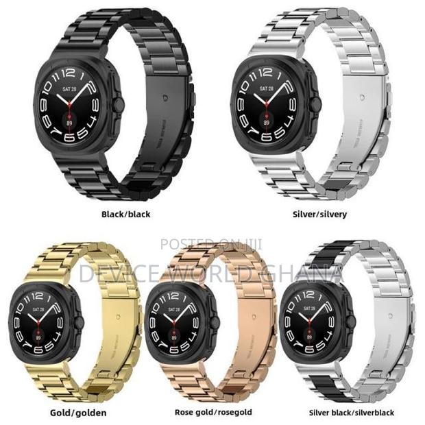 Qic Stainless Steel Strap for Samsung Watch 7 8 Ultra 47mm · Photo 1