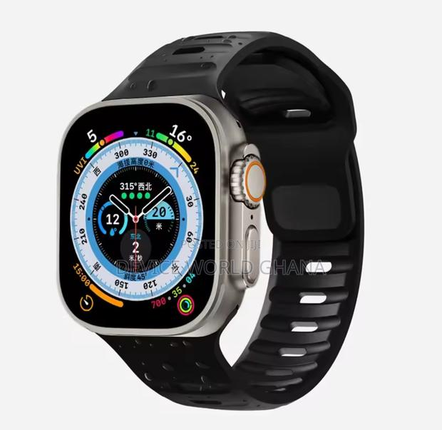Monochrome Silicone Strap for Apple Watch All Modes S1-S10 · Photo 3