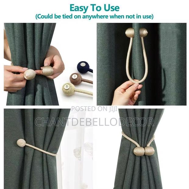 Quality 2 in 1 Magnetic Curtain Tiebacks · Photo 4