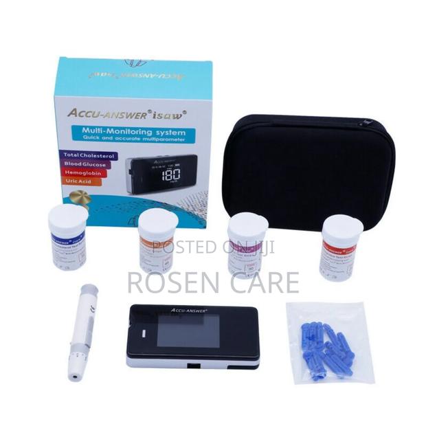 Accu Answer Machine Cholesterol Hb Glucose Uric Acid Monitor Device · Photo 4