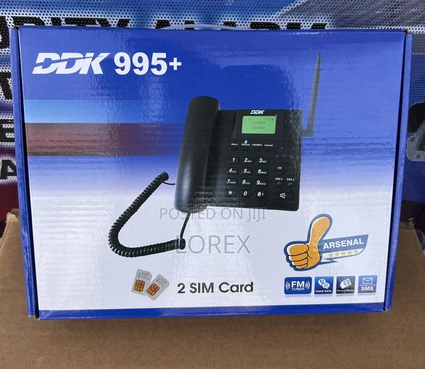 Telephone Sim Wireless Phone DDK 995+ Dual Sim,Fm Radio · Photo 1