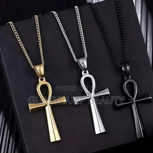 Classic Ankh Cross Pendant Necklace - Stainless Steel (Unisex) · Photo 1