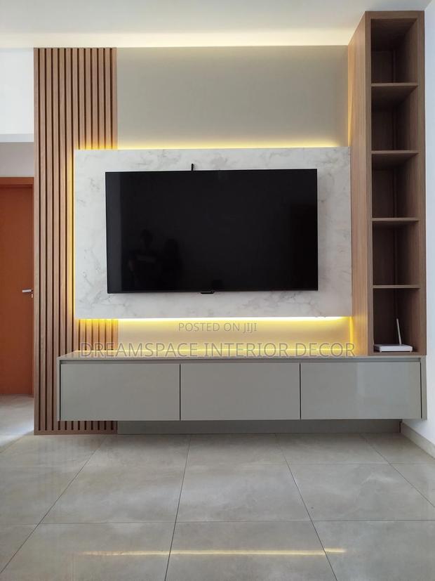 Tv Area Design(Modern Type) at Affordable Price · Photo 1