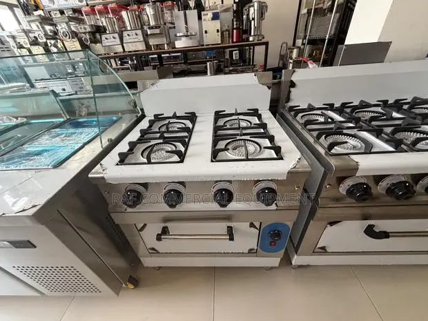 Commercial 4 Burner Gas Stove Cooker With Oven · Photo 1