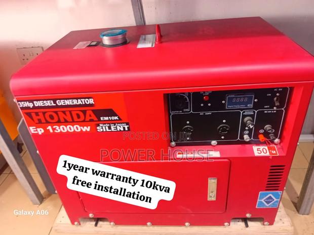 Tycoon Flow Hub Honda 10kva 13000watts Diesel Generator 10kv · Photo 1