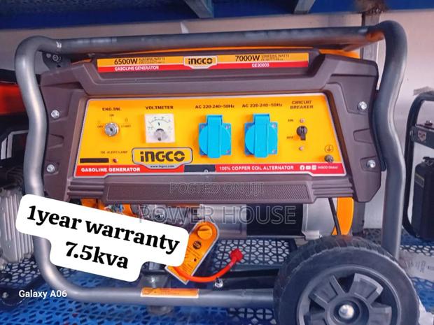 Tycoon Top Luxe Ingco Petrol Generator 7.5kva 8500watts · Photo 1
