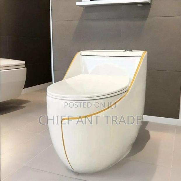 Egg Toilet Seat Wc Gold Gilt T077 · Photo 1