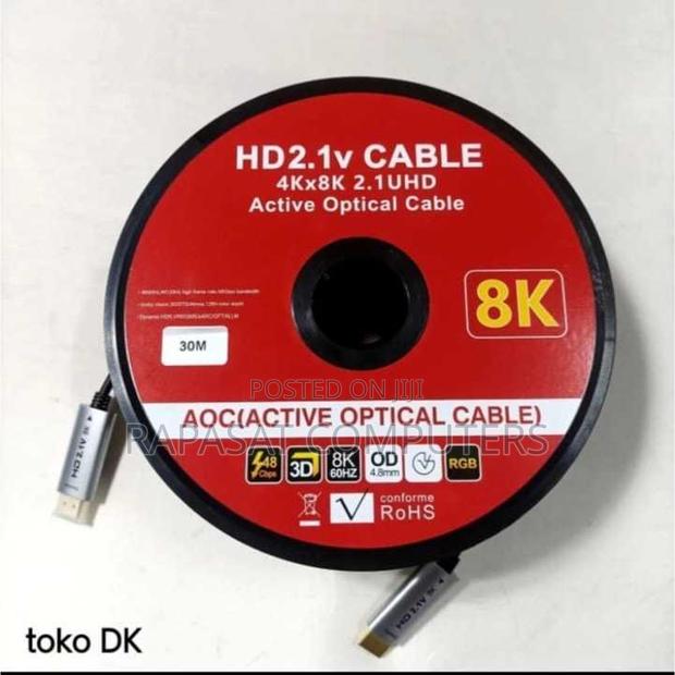 30m Hdmi Fiber Optic - AOC (Active Optical Cable) · Photo 1
