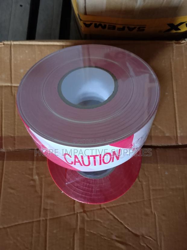 Caution Tape - Red & White - With Caution Label Inside. · Photo 4