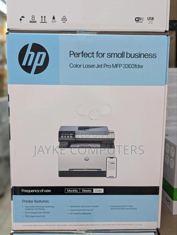 Hp Color Laserjet 3303fdw –Wireless, Print, Scan, Copy · Photo 2