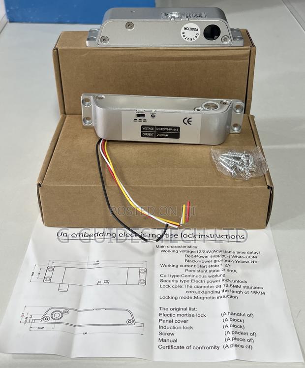 Electric Drop Bolt Lock for Frame Door Dc 12v-24v · Photo 7