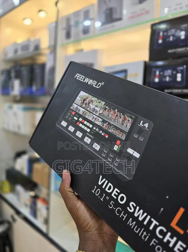 Feelworld L4 5 Channel Multi Format Video Switcher Streamer · Photo 5