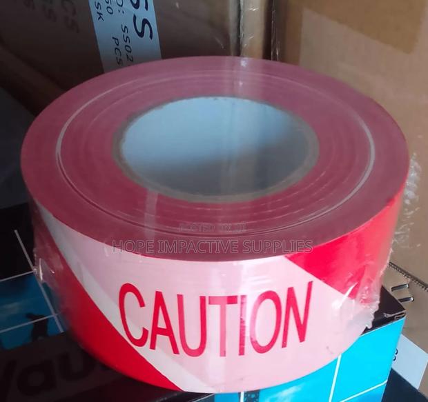 Caution Tape - Red & White - With Caution Label Inside. · Photo 3