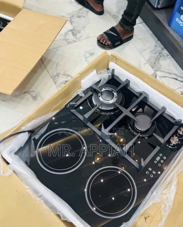 Choose Sleek Kenwood 60cm Glass Hob(2 Gas + 2 Electric) · Photo 1