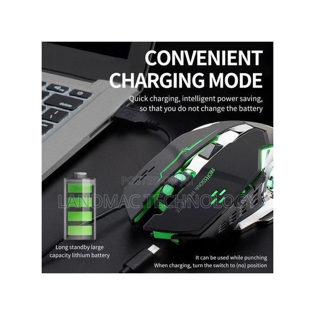 Bluetooth 2.4ghz -Speed Wireless Rechargeable Game Mouse · Photo 7