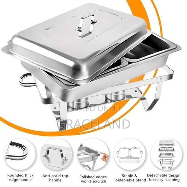 This Is Original Chafing Dish Stainless Steel Single 9.5l · Photo 2