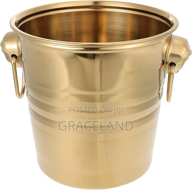 This Is Original 2in1 Golden Ice Buckets for Dinner-Party’S · Photo 3