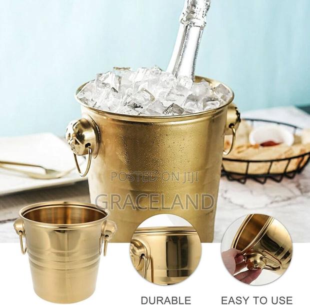 This Is Original 2in1 Golden Ice Buckets for Dinner-Party’S · Photo 2