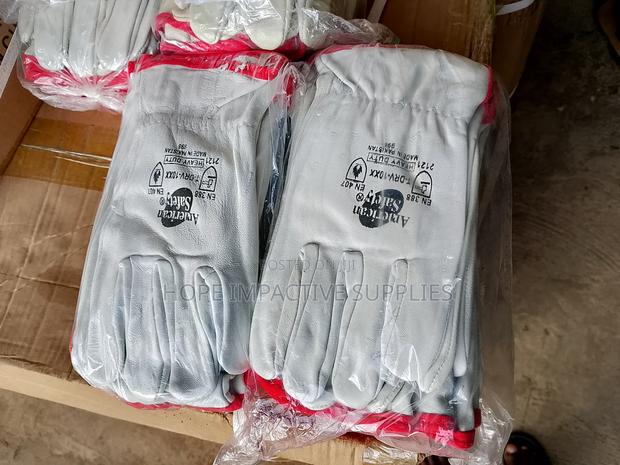 Heavy Duty Leather Gloves / Rigger Gloves (Pure Leather) · Photo 4