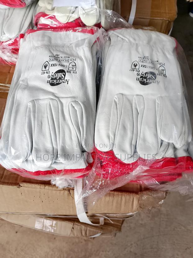 Heavy Duty Leather Gloves / Rigger Gloves (Pure Leather) · Photo 5