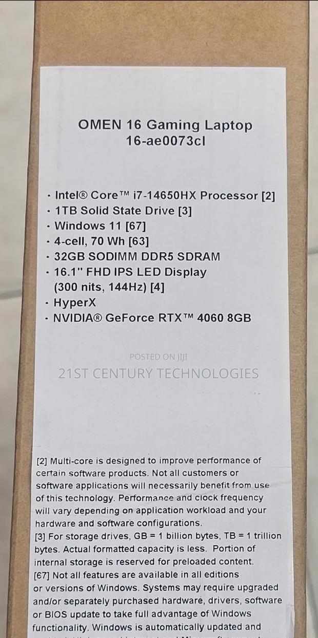 New Laptop HP Omen 16 32GB Intel Core i7 SSD 1T · Photo 1