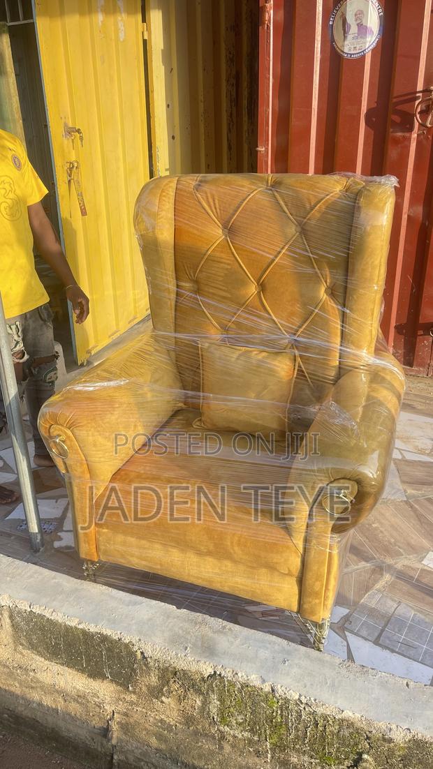 Yellow Fabric King Sofa(Free Delivery) · Photo 1