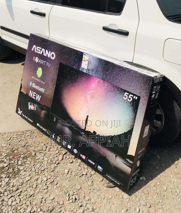 Newly Made Asano 55” Uhd Smart Television(Black) · Photo 2