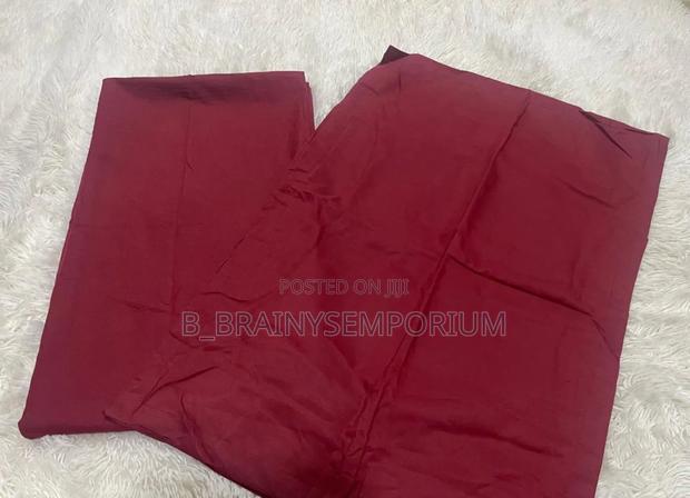 Plain Burgundy Bedsheet + 2 Pillow Cases