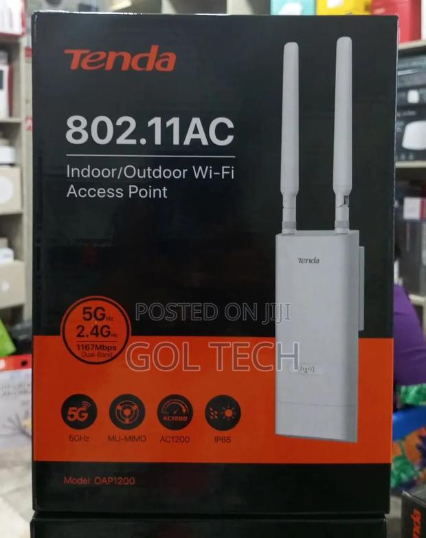 Tenda Wireless Access Point Dual Band Indoor/Outdoor Oap1200 · Photo 1