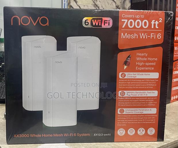 Tenda Nova Mx12(3-Pack) Ax3000 Whole Home Mesh Wi-Fi 6 · Photo 1