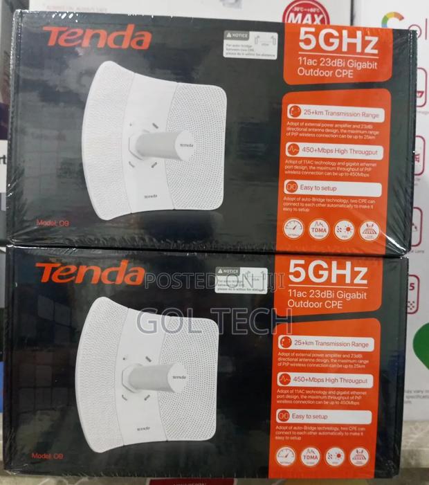Tenda O9 5ghz 11ac 23dbi Gigabit Outdoor Cpe/Access Point · Photo 1