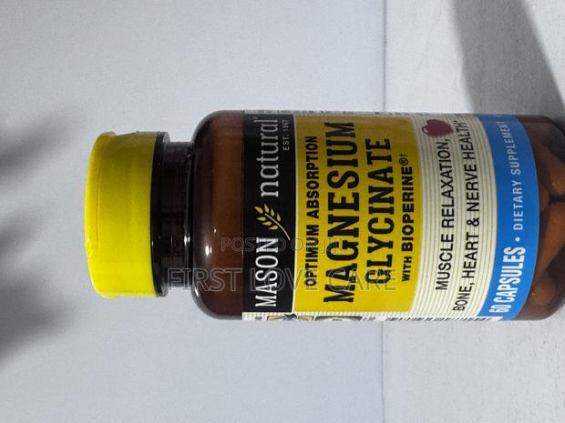 Mason Natural Magnesium Glycinate With Bioperine · Photo 1