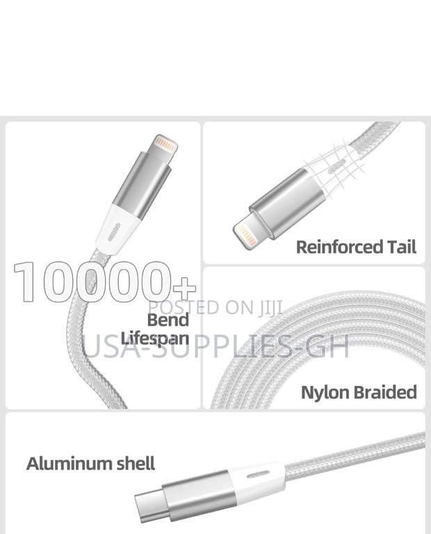 Mfi Certified 6ft Usb-C to Lightning Braided Cable - From Usa · Photo 5
