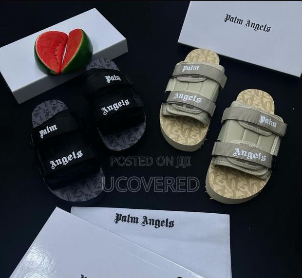 Palm Angels Unisex Adjustable Straps Platform Slippers · Photo 2