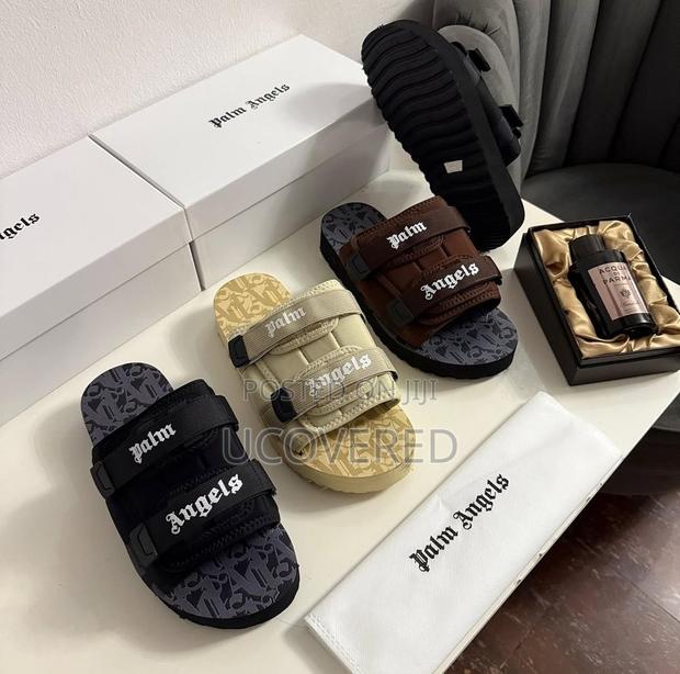Palm Angels Unisex Adjustable Straps Platform Slippers · Photo 4