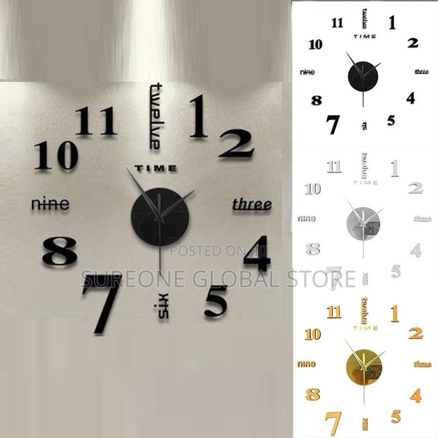 3d Soundless 90 to 120cm Clock Large-Sized · Photo 2
