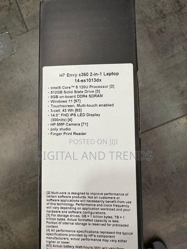New Laptop HP Envy 14 8GB Intel Core I5 SSD 512GB · Photo 3