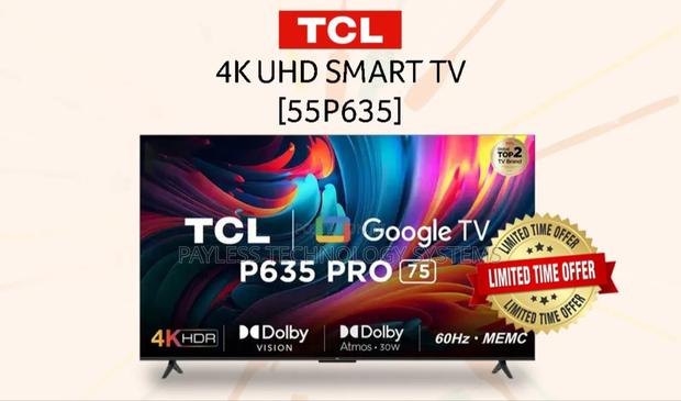 Tcl 55′′ Hdr Frameless Google Televisions · Photo 2