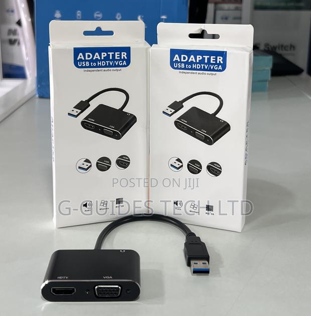 Usb 3.0 to Hdmi and Vga Adapter, Usb to Vga/Hdmi Converter · Photo 1