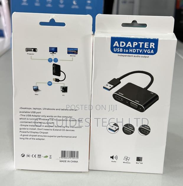 Usb 3.0 to Hdmi and Vga Adapter, Usb to Vga/Hdmi Converter · Photo 4