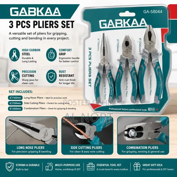 COOFIX 3-Piece Pliers Set – CFH-A10014 · Photo 1