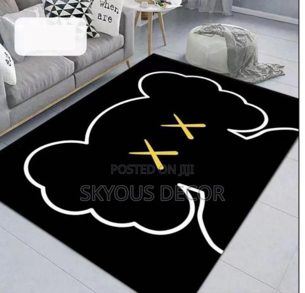 3d Carpet With Mickey Design With a Black and White Cross · Photo 1