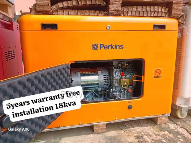 Hub Dynamo 18kva Yellowish Diesel Generator 18kva Perkins · Photo 1