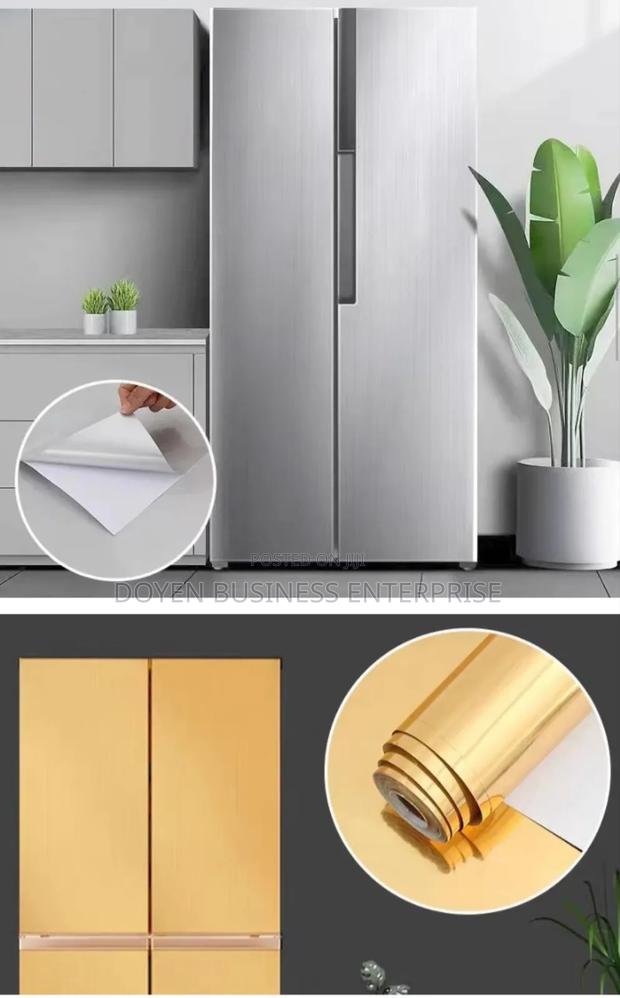 Stainless Steel Effect Adhesive Stickers · Photo 6