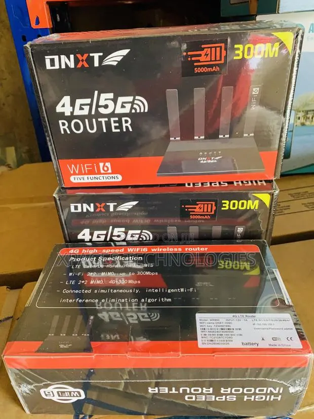 DNXT 4g/5g Pro WIFI6 LTE 5000mah Battery Router ( All Simcard) · Photo 1