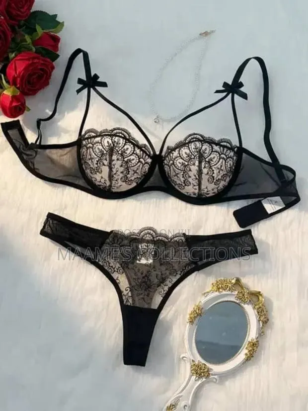 Sexy Lingerie for Women Seamless Lace Bra and Panty Set · Photo 1