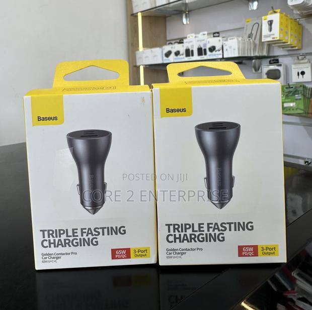 Baseus 65w Triple Fast Car Charger · Photo 1