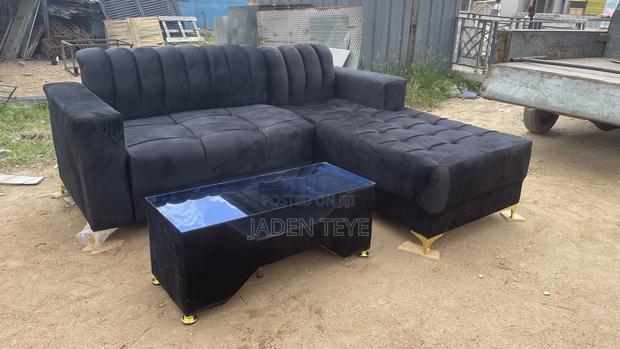 Black L Sharp Sofa (Free Delivery)And Also Payment on Delive · Photo 2