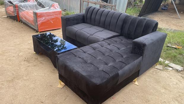 Black L Sharp Sofa (Free Delivery)And Also Payment on Delive · Photo 1