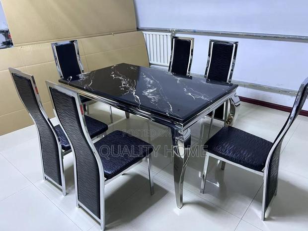 6 Sets Dinning Table (Gold) · Photo 2